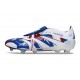 Botas adidas Predator 25 Elite Tongue FG Blanco Azul Rojo