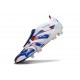 Botas adidas Predator 25 Elite Tongue FG Blanco Azul Rojo