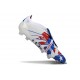 Botas adidas Predator 25 Elite Tongue FG Blanco Azul Rojo