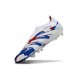 adidas Predator Elite Sin Cordones FG Blanco Azul Rojo