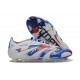 Bota de Futbol adidas Predator Elite FG Blanco Azul Rojo