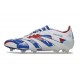 Bota de Futbol adidas Predator Elite FG Blanco Azul Rojo