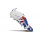 Bota de Futbol adidas Predator Elite FG Blanco Azul Rojo