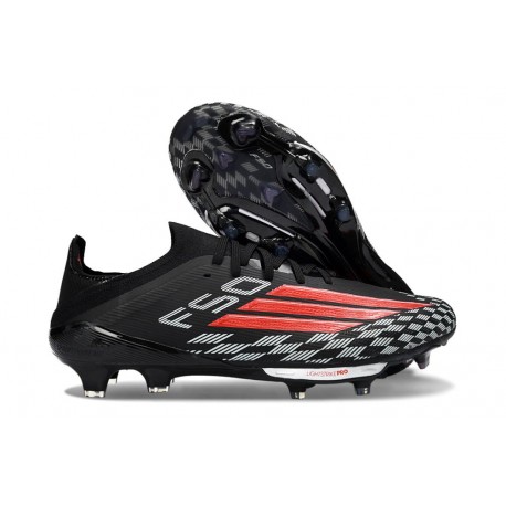 Bota de Futbol Adidas F50+ FG Negro Rojo
