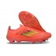 Bota de Futbol Adidas F50+ FG Rojo Dorado