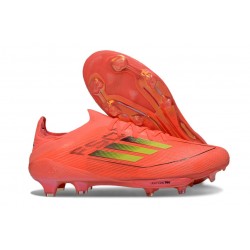 Bota de Futbol Adidas F50+ FG Rojo Dorado