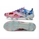 Botas Adidas F50 Elite FG Blanco Rosa Azul