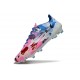 Botas Adidas F50 Elite FG Blanco Rosa Azul