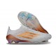 Botas Adidas F50 Elite FG Blanco Dorado