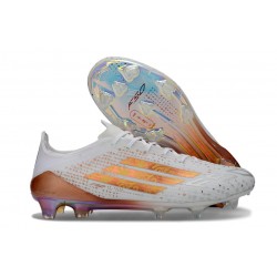 Botas Adidas F50 Elite FG Blanco Dorado