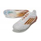 Botas Adidas F50 Elite FG Blanco Dorado