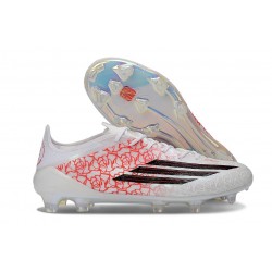 Botas Adidas F50 Elite FG Blanco Negro Rojo