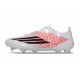 Botas Adidas F50 Elite FG Blanco Negro Rojo