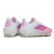 Zapatillas Adidas F50 Elite Laceless FG Blanco Rosa