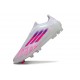 Zapatillas Adidas F50 Elite Laceless FG Blanco Rosa