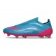 Zapatillas Adidas F50 Elite Laceless FG Azul Rosa