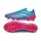 Zapatillas Adidas F50 Elite Laceless FG Azul Rosa