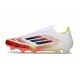 Zapatillas Adidas F50 Elite Laceless FG Blanco Negro Amarillo
