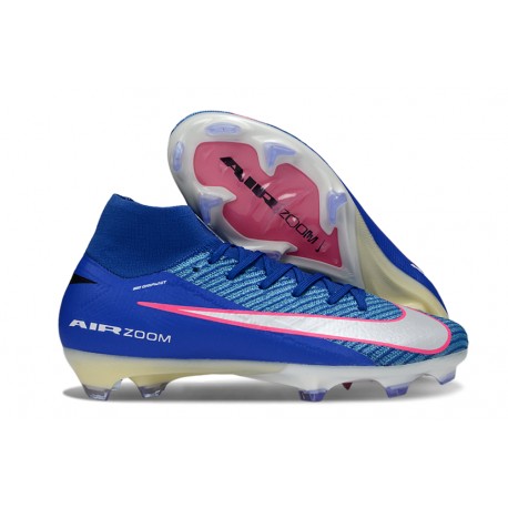 Botines de Fútbol Nike Mercurial Superfly 10 Elite FG Azul Blanco