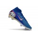 Botines de Fútbol Nike Mercurial Superfly 10 Elite FG Azul Blanco