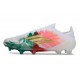 Botas Adidas F50 Elite FG Blanco Rojo Verde