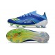 Botas Adidas F50 Elite FG X Messi Azul Royal Amarillo Solar Semi Azul Burst