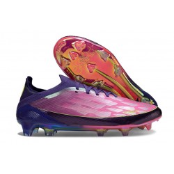 Botas Adidas F50 Elite FG X Lamine Yamal Unity Morado Ftwr Blanco Limón Lúcido