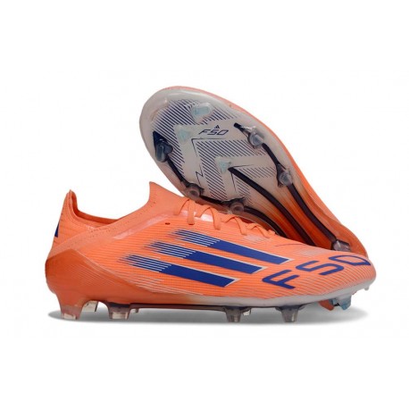 Botas Adidas F50 Elite FG Naranja Azul
