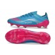 Botas Adidas F50 Elite FG Flash Agua Rosa Lúcido Lucid Cyan
