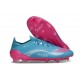 Botas Adidas F50 Elite FG Flash Agua Rosa Lúcido Lucid Cyan