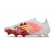 Botas Adidas F50 Elite FG Blanco Rojo Dorado