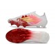 Botas Adidas F50 Elite FG Blanco Rojo Dorado