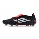 adidas Predator 26 Elite Fold-over Tongue FG Negro Blanco Rojo