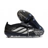 adidas Predator 26 Elite Fold-over Tongue FG Negro Plateado