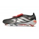 adidas Predator 26 Elite Fold-over Tongue FG Hierro Met. Ftwr Blanco Rojo Lúcido