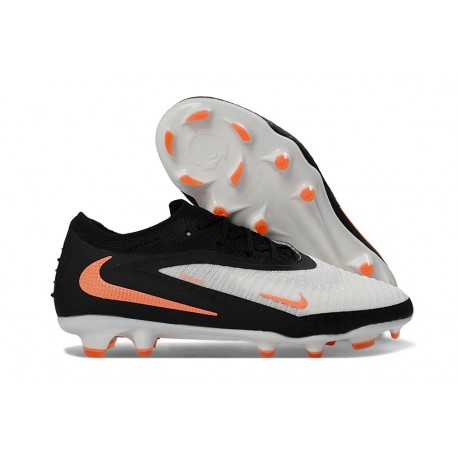 Zapatillas de Fútbol Nike Phantom 6 Low Elite FG Negro Blanco Naranja