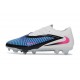 Zapatillas de Fútbol Nike Phantom 6 Low Elite FG Azul Carrera Explosión Rosa Blanco