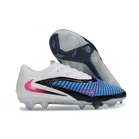 Zapatillas de Fútbol Nike Phantom 6 Low Elite FG Azul Carrera Explosión Rosa Blanco
