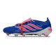 adidas Predator 26 Elite Fold-over Tongue FG Azul Carrera Explosión Rosa