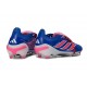 adidas Predator 26 Elite Fold-over Tongue FG Azul Carrera Explosión Rosa
