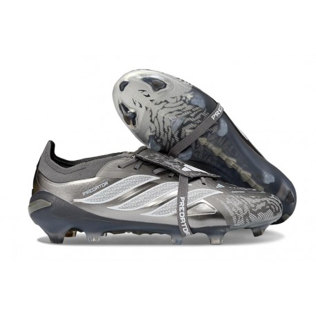adidas Predator 26 Elite Fold-over Tongue FG Hierro Met. 