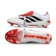 adidas Predator 26 Elite Fold-over Tongue FG Blanco Rojo Negro