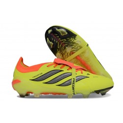 adidas Predator 26 Elite Fold-over Tongue FG Amarillo Rojo Negro