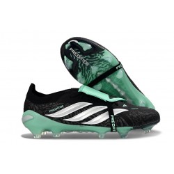 adidas Predator 26 Elite Fold-over Tongue FG Negro Blanco Verde