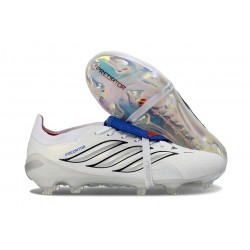 adidas Predator 26 Elite Fold-over Tongue FG Blanco Plateada Azul