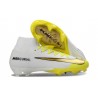 Nike Air Zoom Mercurial Superfly X Elite FG Blanco Dorado Amarillo