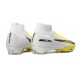 Nike Air Zoom Mercurial Superfly X Elite FG Blanco Dorado Amarillo