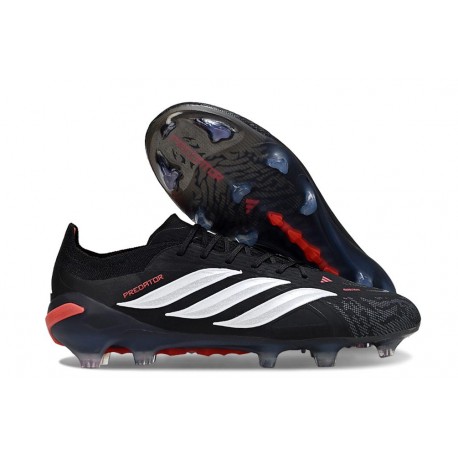 Zapatos adidas Predator 26 Elite FG Negro Blanco Rojo