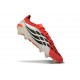Zapatos adidas Predator 26 Elite FG Rojo Lúcido Negro Ftwr Blanco