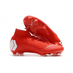 Nike Zapatos Mercurial Superfly 6 DF FG - Rosso Blanco